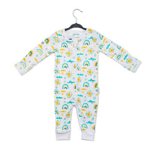 Load image into Gallery viewer, Baby Mac Organic Cotton Sleepsuit-Rainbow: Rainbow Design / 0-3 months