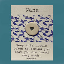 Load image into Gallery viewer, Nana Ceramic Pocket Token Pocket Hug and Card