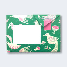 Load image into Gallery viewer, Fig & Feather Pigeon, Folding Letter Set – Pack of 6 Letters