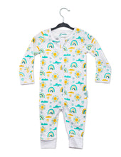 Load image into Gallery viewer, Baby Mac Baby Mac Organic Cotton Sleepsuit-Rainbow: Rainbow Design / 3-6 months