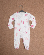 Load image into Gallery viewer, Baby Mac Organic Cotton Sleepsuit-Heart: Heart / 3-6 months