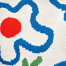 Load image into Gallery viewer, Groovy Garden - Knitted Bag: Cream / Small