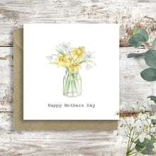 Load image into Gallery viewer, Mother's Day Greeting Card – Floral Watercolour Design on Luxury FSC Paper: 12 x 12 cm