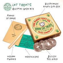 Load image into Gallery viewer, Grow Cat Treats. Cat Lovers Eco Mini-Grow-Kit