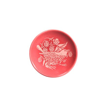 Load image into Gallery viewer, Trinket Key Ring Dish William Morris Raspberry Raspberry