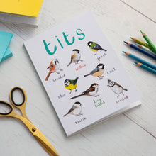 Load image into Gallery viewer, Tits A5 Recycled Bird Notebook