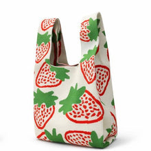 Load image into Gallery viewer, Berry Sweet - Knitted Bag: Cream / Medium