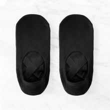 Load image into Gallery viewer, Backless Cross-Strap Gripped Yoga Socks – Non-Slip.: Black