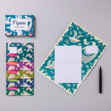 Load image into Gallery viewer, Fig & Feather Pigeon, Folding Letter Set – Pack of 6 Letters