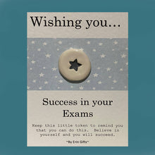 Load image into Gallery viewer, Wishing You Success - Exams Ceramic Pocket Token Pocket Hug