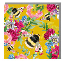 Load image into Gallery viewer, Mustard Bee Pattern Blank Card pack