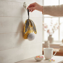 Load image into Gallery viewer, Moose & co - Mustard Bunny shaped Hanging ornament