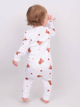 Load image into Gallery viewer, Baby Mac Highland Cow Sleepsuit: 0-3M