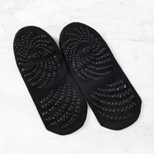 Load image into Gallery viewer, Backless Cross-Strap Gripped Yoga Socks – Non-Slip.: Black
