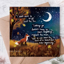 Load image into Gallery viewer, New Beginning - Greeting Card From Fox Under The Moon: Individual cello wrapping
