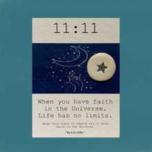 Load image into Gallery viewer, 11 : 11 Ceramic Pocket Token Pocket Hug Wish Token and Card