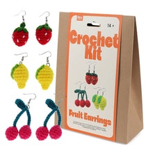 Load image into Gallery viewer, Crochet earrings kit - Fruits