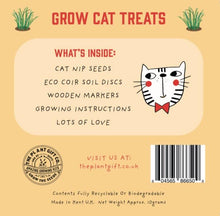 Load image into Gallery viewer, Grow Cat Treats. Cat Lovers Eco Mini-Grow-Kit