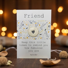 Load image into Gallery viewer, Friend Ceramic Pocket Token Pocket Hug and Card