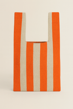 Load image into Gallery viewer, Classic Stripe – Knitted BAG: Black / Small