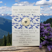 Load image into Gallery viewer, Those we Love... Ceramic Pocket Token Pocket Hug and Card