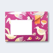 Load image into Gallery viewer, Fig & Feather Pigeon, Folding Letter Set – Pack of 6 Letters