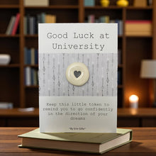 Load image into Gallery viewer, Good Luck at University Ceramic Pocket Token Pocket Hug Card