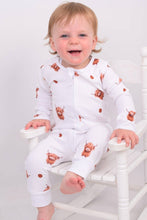 Load image into Gallery viewer, Baby Mac Highland Cow Sleepsuit: 3-6M