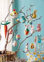 Load image into Gallery viewer, Felt Dotty Rainbow Carrot Decoration