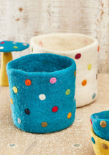 Load image into Gallery viewer, Felt Dotty Rainbow Planter