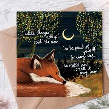 Load image into Gallery viewer, Little Changes - Greeting Card From Fox Under The Moon: Naked (no cello wrapping)