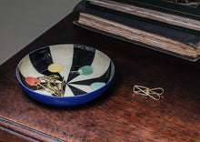 Load image into Gallery viewer, Round Enamel Tray - Benson’s Colour Hexagon