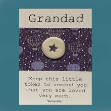 Load image into Gallery viewer, Grandad Ceramic Pocket Token Pocket Hug and Card