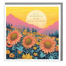 Load image into Gallery viewer, Mum Birthday Card – Sunflowers by Lola Design