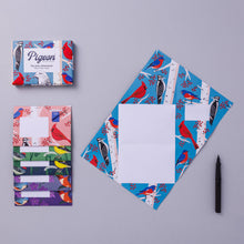 Load image into Gallery viewer, Carnival of Colour Pigeon, Folding Letter Pack, Pack of 6
