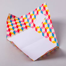 Load image into Gallery viewer, Urban Pigeon, Colorful Folding Letter Pack, Pack of 6

