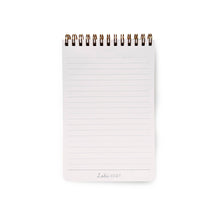 Load image into Gallery viewer, Wren pattern top spiral notepad with elastic closure
