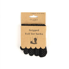 Load image into Gallery viewer, Gripped Full Toe Yoga Socks: Medium
