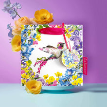 Load image into Gallery viewer, Hummingbird Square Gift Bag - Small

