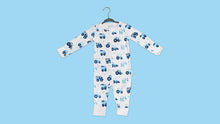 Load image into Gallery viewer, Baby Mac Organic Cotton Sleepsuit-Vehicle: Trucks / 0-3 months
