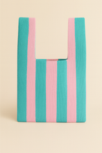 Load image into Gallery viewer, Classic Stripe – Knitted BAG: Black / Small
