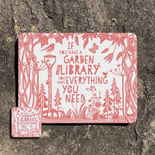 Load image into Gallery viewer, Coaster - If you have a garden and a library - Cicero: If you have a garden and a library
