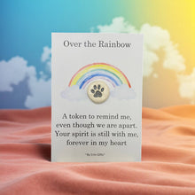Load image into Gallery viewer, Over The Rainbow  Ceramic Pocket Token Pocket Hug and Card
