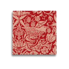 Load image into Gallery viewer, Coaster Single Ceramic - William Morris (Raspberry)
