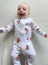 Load image into Gallery viewer, Baby Mac Highland Cow Sleepsuit: 0-3M
