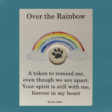 Load image into Gallery viewer, Over The Rainbow  Ceramic Pocket Token Pocket Hug and Card
