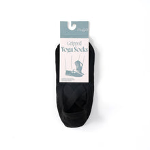 Load image into Gallery viewer, Backless Cross-Strap Gripped Yoga Socks – Non-Slip.: Black
