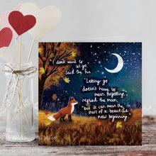 Load image into Gallery viewer, New Beginning - Greeting Card From Fox Under The Moon: Individual cello wrapping
