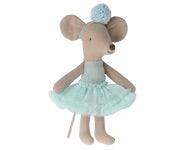 Maileg - Ballerina mouse, little sister, light mint