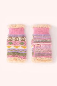 Powder - Wrist warmers - Kayla Fair Isle Pastel